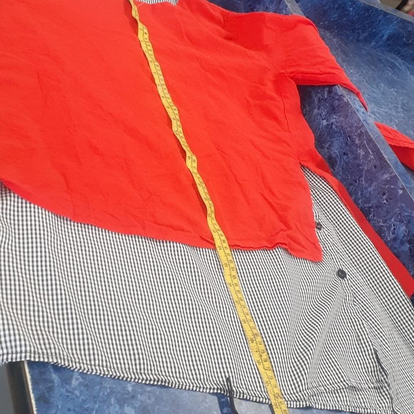 GraciLA Red black & white HEM top Tunic size XL - Picture 7 of 14